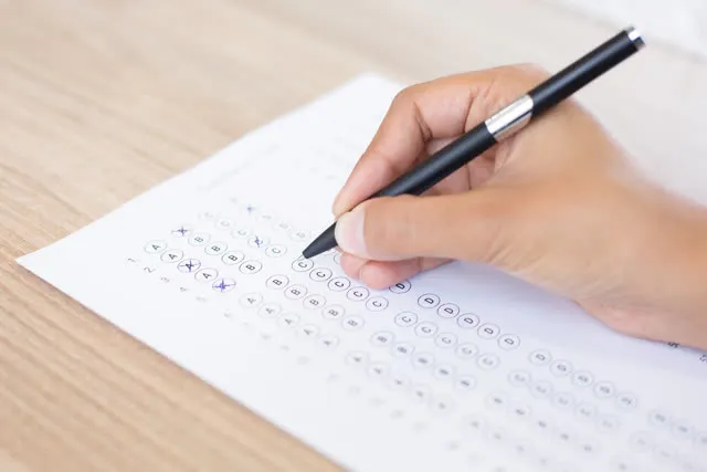 Multiple choice test